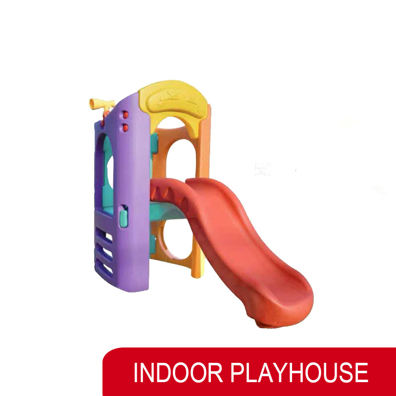 Kindergartens Plastic Colorful Indoor Toddler Playhouse with Slide