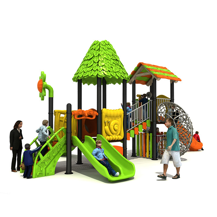 Outdoor Custom Playground Kids Plastic Slide 19034 PVC Coated Entertainment Funny